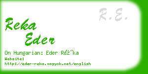 reka eder business card